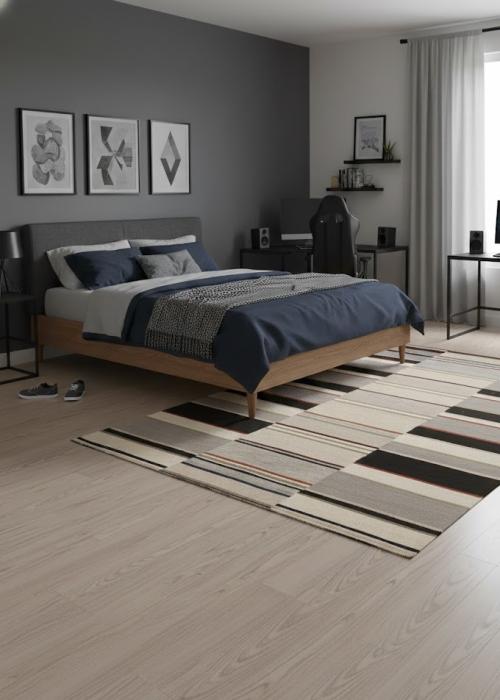 5'0 X 8'0 Hand-Tufted Multicolored Contemporary Wool Rug