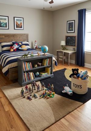 5'0 X 8'0 Multicolored Hand-Tufted Modern Wool Rug