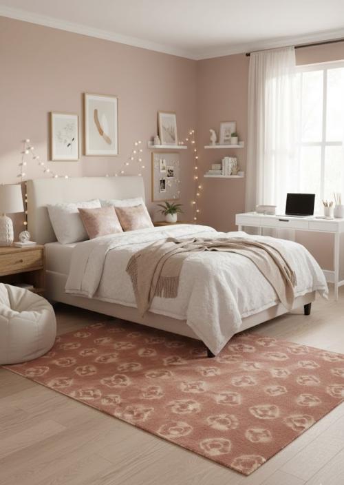 Rusty Brown Tie-Dye 5X8 Hand-Tufted Modern Rug