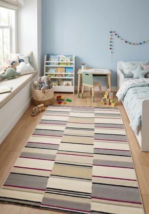 5'0 X 8'0 Hand-Tufted Contemporary Multicolored Wool Rug