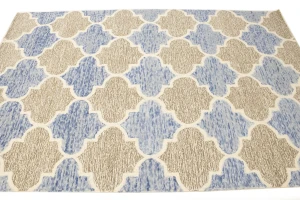 Multicolored Trellis 5X8 Hand-Tufted Modern Rug