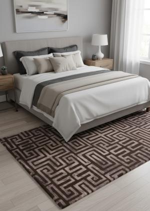 5'0 X 8'0 Hand-Tufted Floral Modern Wool Rug