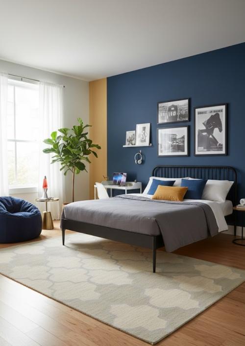 5'0 X 8'0 Hand-Tufted Cream Trellis Modern Wool Rug