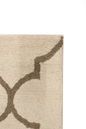 Cream Trellis 5X8 Hand-Tufted Modern Rug