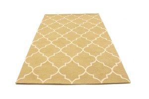 Beige Trellis 5X8 Hand-Tufted Modern Rug