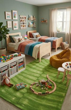 5'0 X 8'0 Hand-Tufted Modern Tie-Dye Oriental Wool Rug