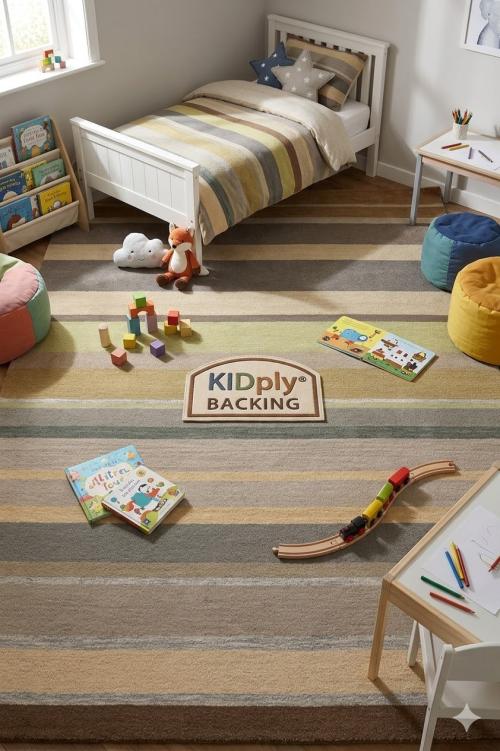 Multicolored Stripes 5X8 Hand-Tufted Modern Rug