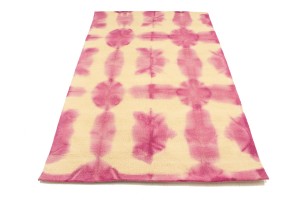 Fuchsia Tie-Dye 5X8 Hand-Tufted Modern Rug