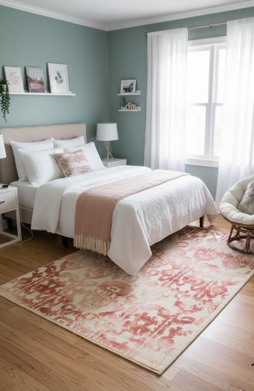 Rust Abstract 5X8 Hand-Tufted Modern Rug