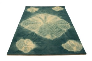 Teal Tie-Dye 5X8 Hand-Tufted Modern Rug
