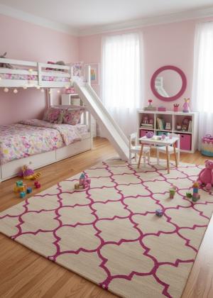 5'0 X 8'0 Hand-Tufted Trellis Abstract Modern Wool Rug