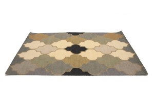 Multicolored Trellis 5X8 Hand-Tufted Modern Rug
