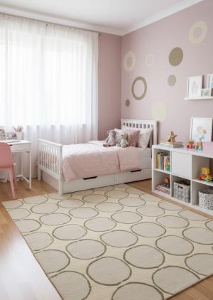 5'0 X 8'0 Hand-Tufted Geometric Wool Modern Rug