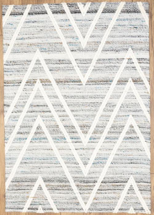 2'0 x 3'0 Hand-Tufted Multicolored Gemetric Modern Wool Rug