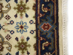 Cream Floral 2'6X23'4 Chobi Oriental Runner Rug