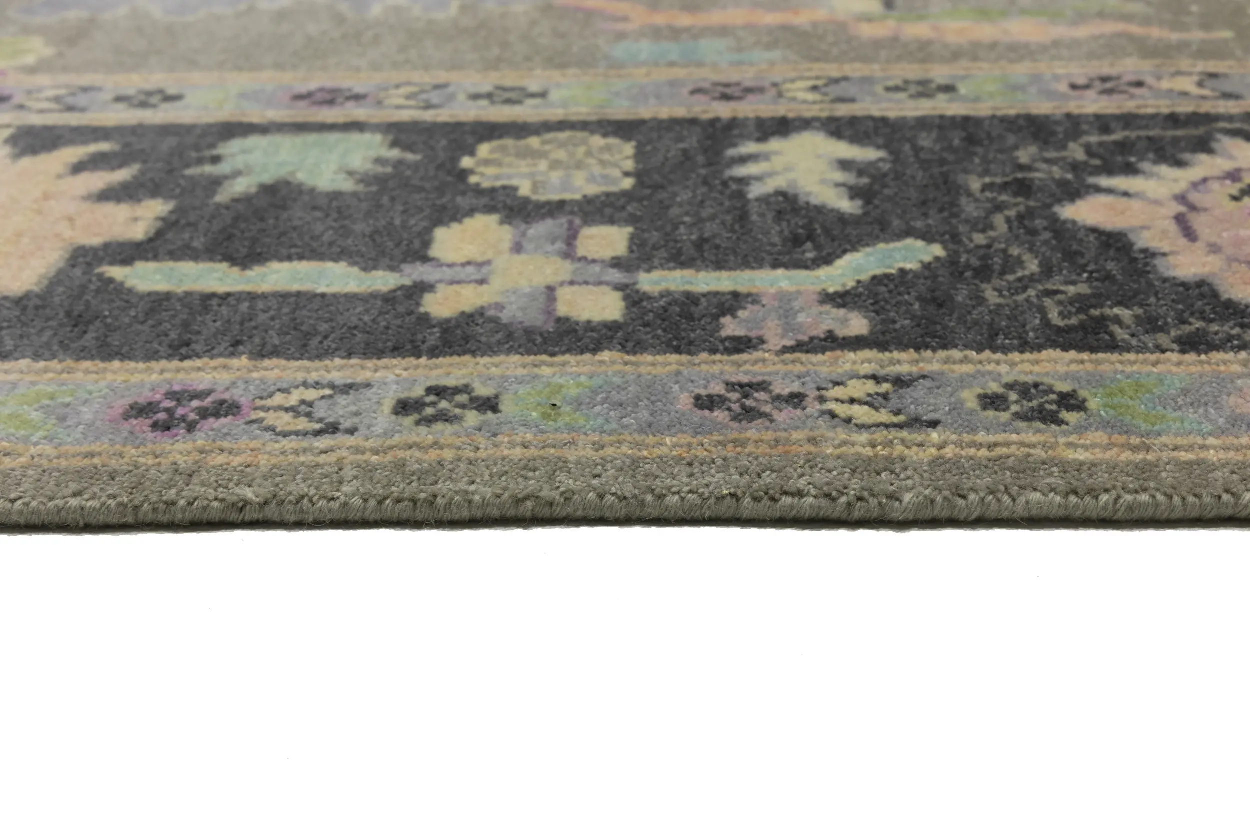 Floral Colorfast 9X12 Oushak Chobi Oriental Rug