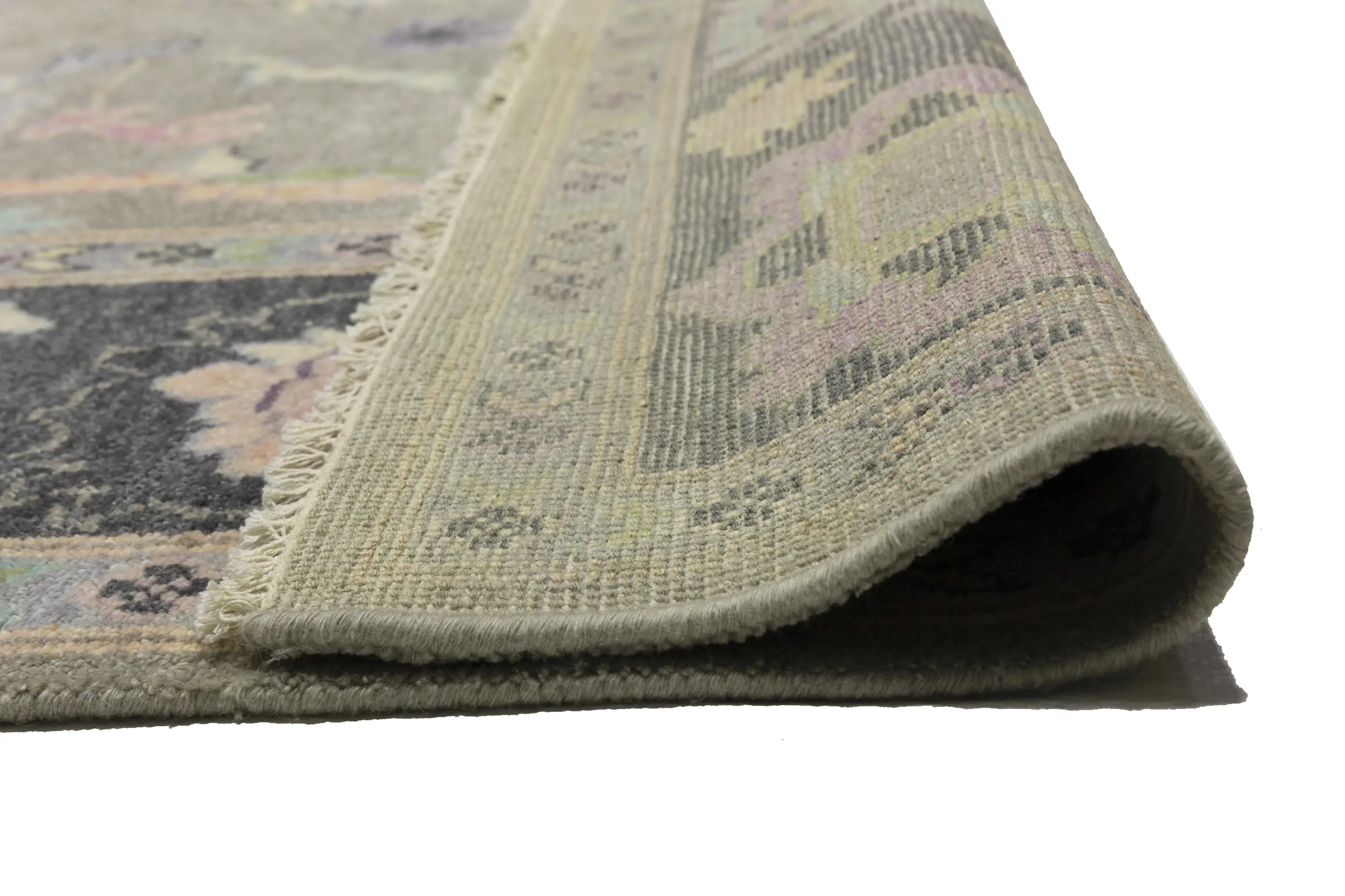 Floral Colorfast 9X12 Oushak Chobi Oriental Rug