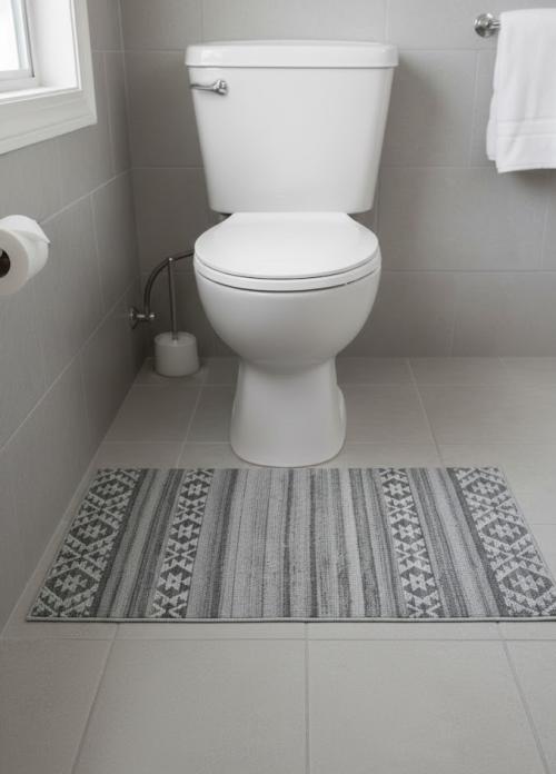 2'0 x 3'1 Gray Geometric Hand-Tufted Contemporary Wool Rug