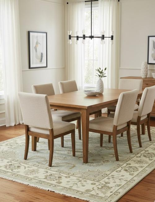 Light Gray Floral 8X10 Traditional Oushak Chobi Oriental Rug