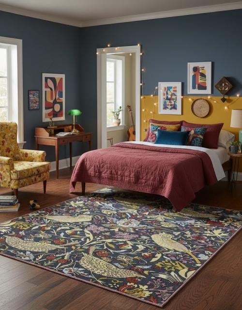 Dark Gray Pictorial Tribal 8'8X11'5 Chobi Oriental Rug