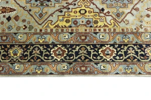 Light Gray Floral 8X10 Chobi Peshawar Oriental Rug