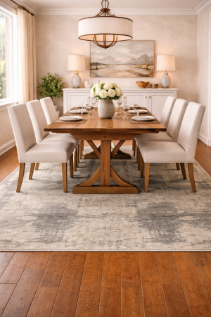 Multicolored Transitional 6X9 Distressed Modern Oriental Rug