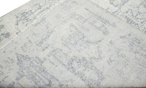 Multicolored Silk Abstract 8X10 Distressed Modern Oxidized Rug