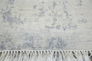 Multicolored Silk Abstract 8X10 Distressed Modern Oxidized Rug