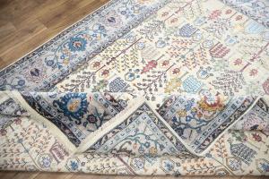 Multicolored Transitional 8X10 Distressed Modern Oriental Rug