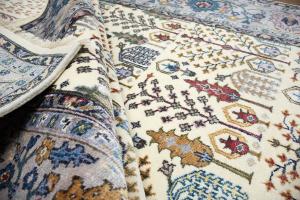 Multicolored Transitional 8X10 Distressed Modern Oriental Rug