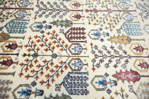 Multicolored Transitional 8X10 Distressed Modern Oriental Rug