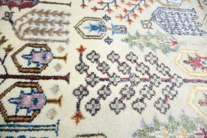 Multicolored Transitional 8X10 Distressed Modern Oriental Rug
