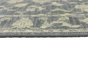 Muted Dark Slate Floral 2'6X10 Transitional Oriental Runner Rug