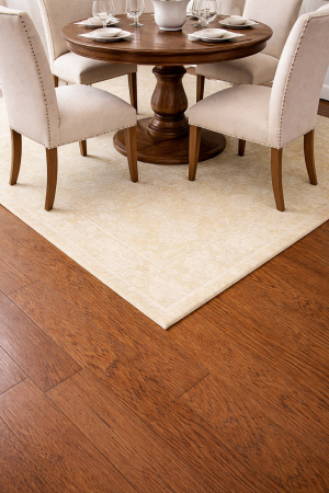 Muted Beige Floral 4X6 Transitional Oriental Rug