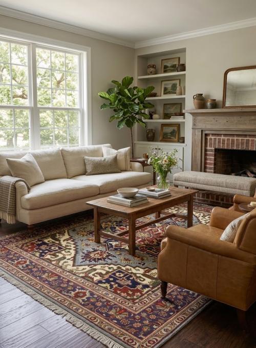 Light Gray Floral 9X12 Heriz Serapi Oriental Rug