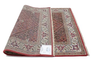 Red Floral Geometric 4X6 Bidjar Oriental Rug