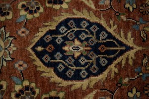 Rust Floral 10X14 Sarouk Goravan Heriz Oriental Rug