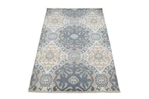 Muted Geometric 5X8 Modern Oriental Rug