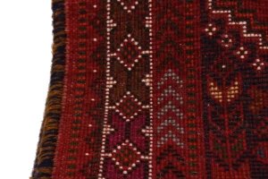 Red Tribal 4X5 Shiraz Persian Rug
