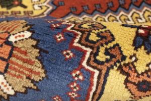 1'8 x 3'2 Hand Knotted Yalameh Geometric Persian Wool Rug