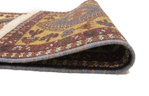 1'8 x 3'2 Hand Knotted Yalameh Geometric Persian Wool Rug