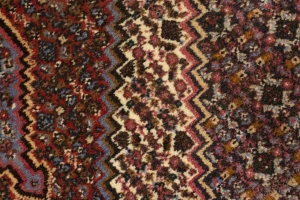 Vintage Cream Geometric 2'6X3'3 Bidjar Persian Rug