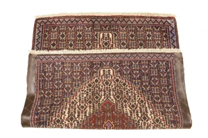 Vintage Cream Geometric 2'6X3'3 Bidjar Persian Rug