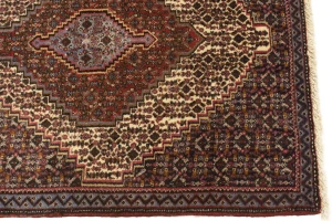 Vintage Cream Geometric 2'6X3'3 Bidjar Persian Rug