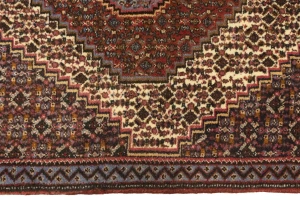 Vintage Cream Geometric 2'6X3'3 Bidjar Persian Rug