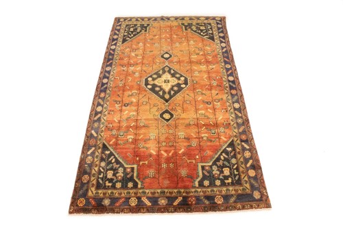 Semi Antique Rust Tribal 5X9 Koliaie Persian Rug