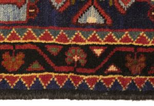 Vintage Purple-navy Tribal 2'9X4 Hamedan Persian Rug