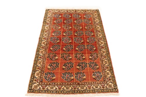 Vintage Allover Floral 3X5 Tabriz Persian Rug