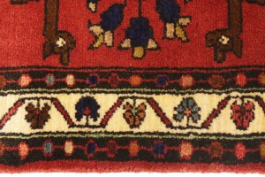 Vintage Red Floral 2'5X9'7 Lilian Persian Runner Rug