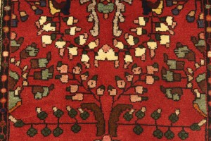 Vintage Red Floral 2'5X9'7 Lilian Persian Runner Rug